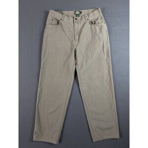 Cabelas Pants Mens 35x31 Khaki Brown Regular Fit Outdoor Workwear Tag 38 Long *